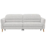 2-SITZER-SOFA  in Webstoff Ecru  - Ecru/Eiche Bianco, Design, Holz/Textil (234-262/85-106/98-112cm) - Dieter Knoll