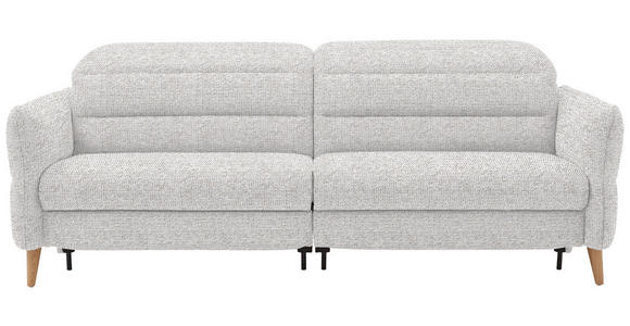 2-SITZER-SOFA  in Webstoff Ecru  - Ecru/Eiche Bianco, Design, Holz/Textil (234-262/85-106/98-112cm) - Dieter Knoll
