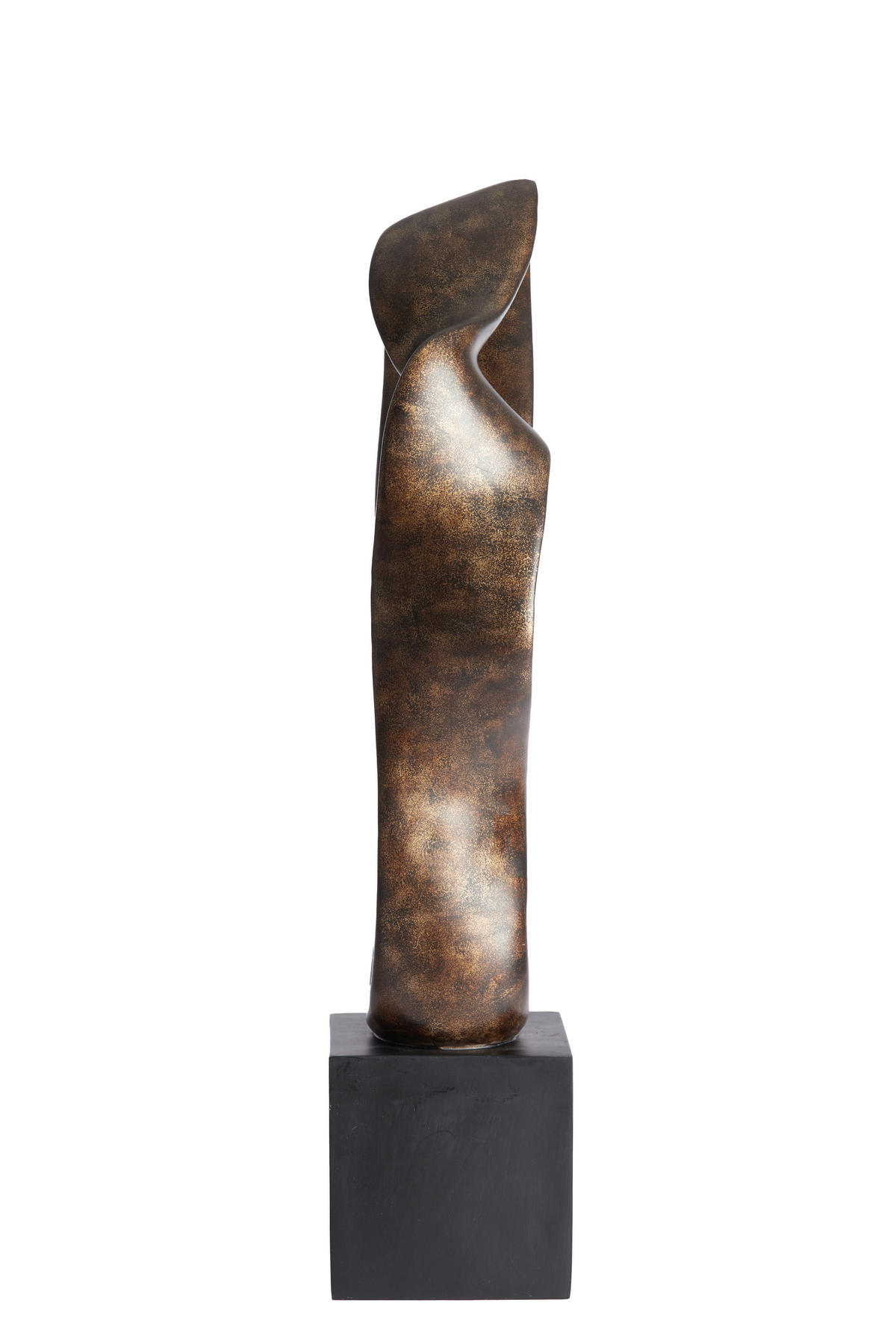 SKULPTUR - Goldfarben/Schwarz, Basics, Kunststoff (21,5/15/69,5cm) - Light & Living