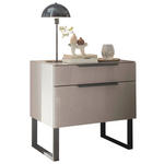 NACHTSCHRANK 60/59,4/43 cm  - Schieferfarben/Grau, Basics, Holzwerkstoff/Metall (60/59,4/43cm) - Dieter Knoll