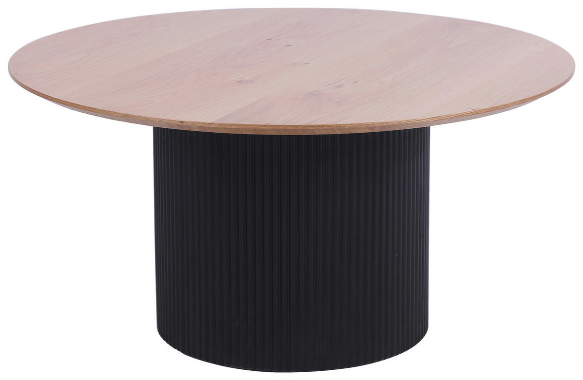 KONFERENČNÝ STOLÍK, čierna, farba duba, drevo, kompozitné drevo, 80/80/40 cm - čierna/farba duba, Design, drevo/kompozitné drevo (80/80/40cm) - Stylife