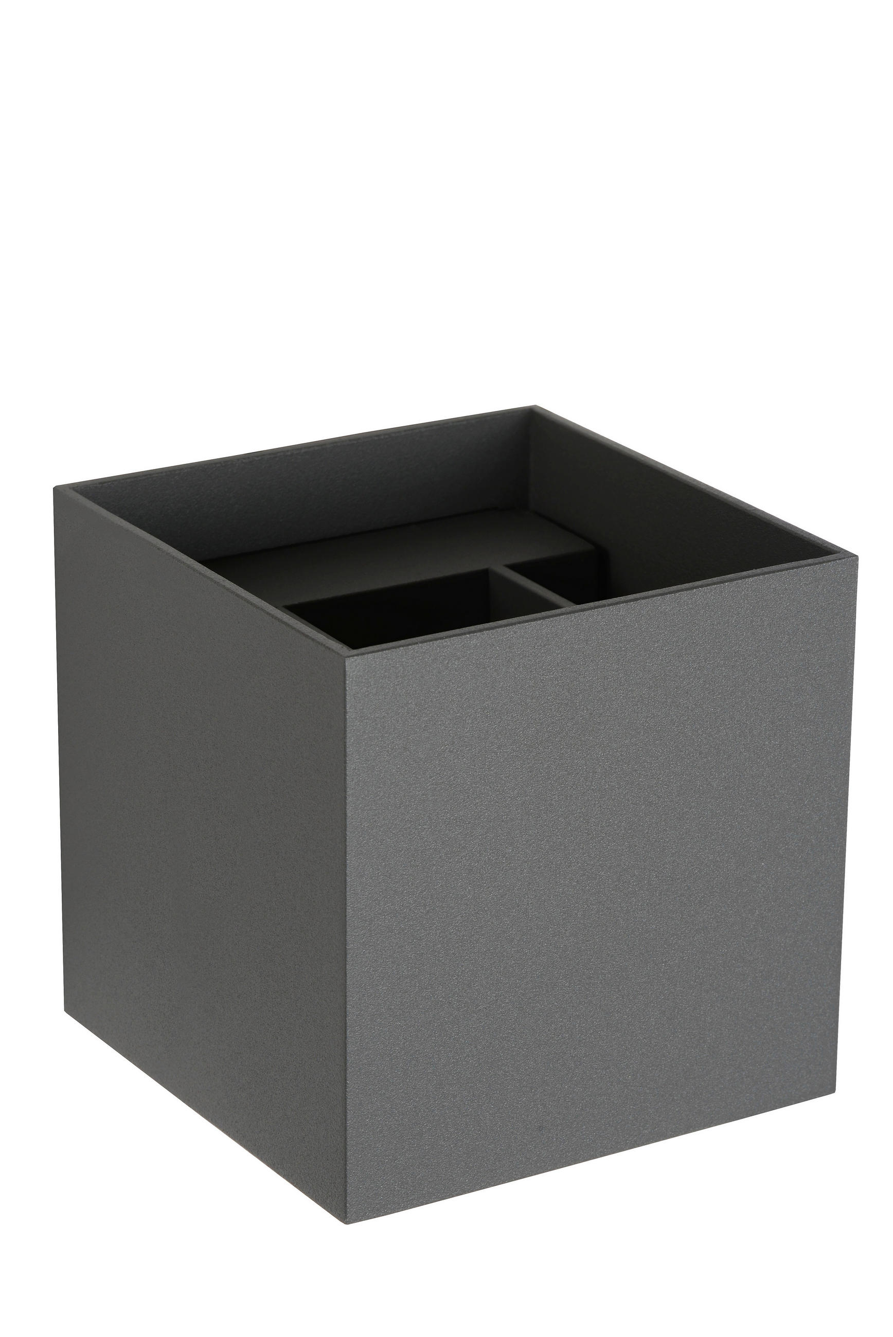 LED-WANDLEUCHTE Xio 9.7/9.7/9.7 cm - Grau, Design, Metall (9.7/9.7/9.7cm) - Lucide