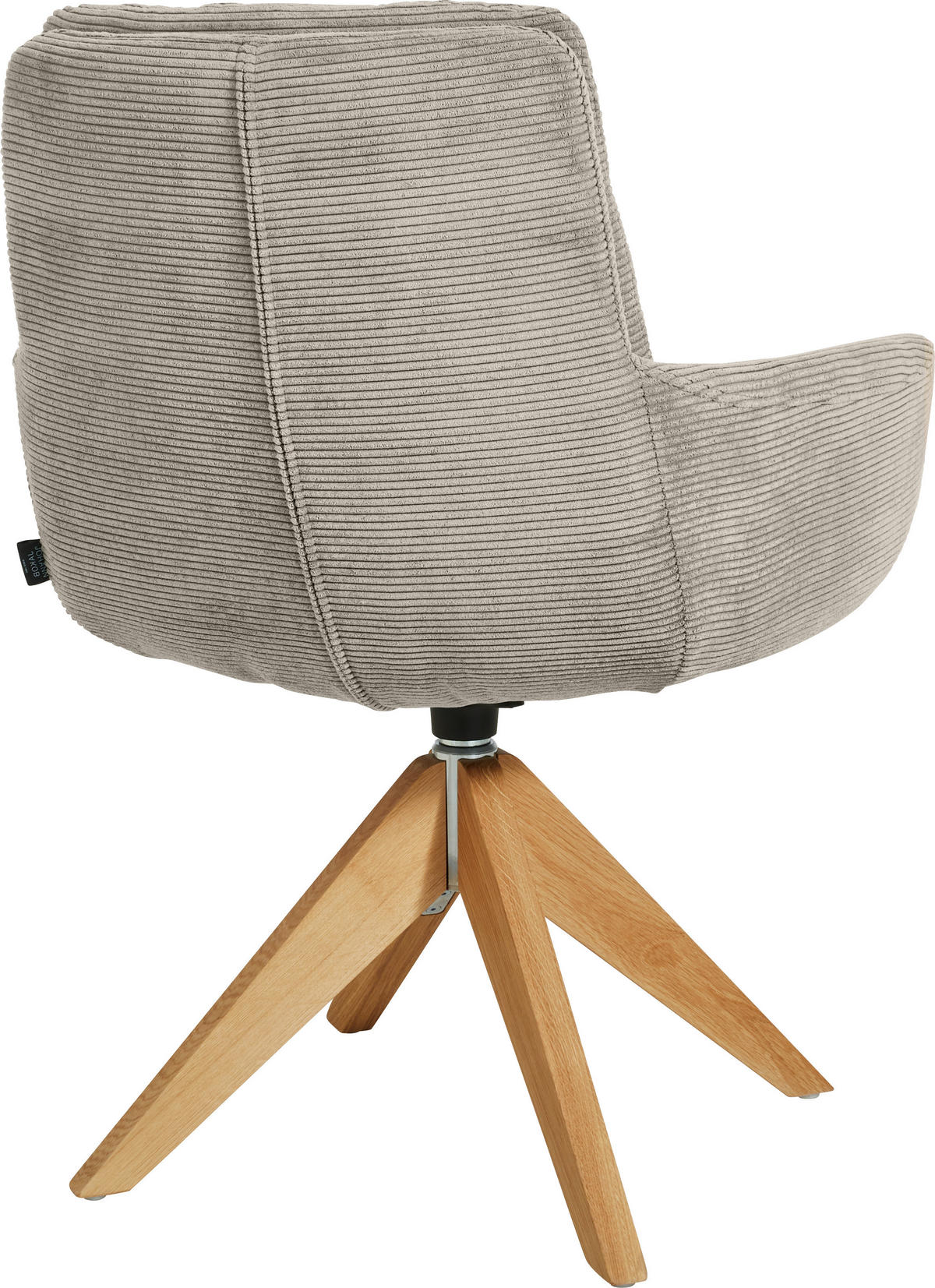 ARMLEHNSTUHL  in Cord  - Sandfarben/Eichefarben, Design, Holz/Textil (63/90/69cm) - Johann Jakob