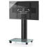 TV-RACK Schwarz - Schwarz, KONVENTIONELL, Glas/Metall (100/60/44cm)