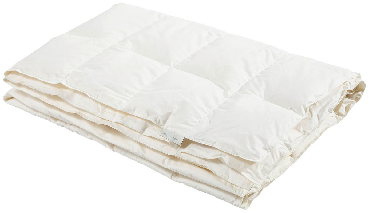LETNÍ PŘIKRÝVKA, 135/200 cm, peří, prachové peří - krémová, Basics, textil (135/200cm) - Bio:Vio