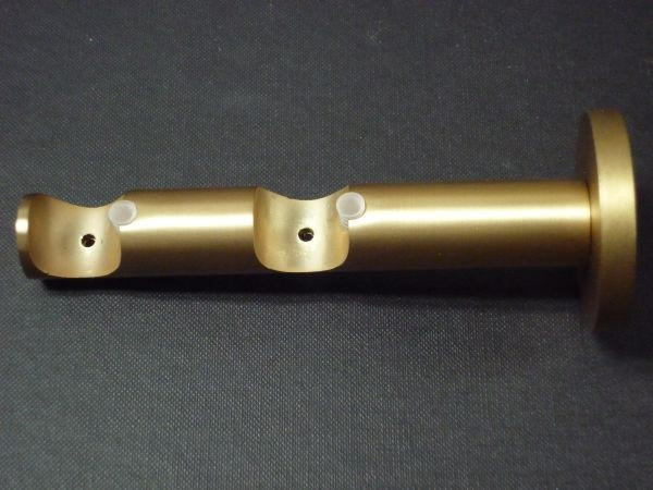 Consolă Dublă Deschisă  - alămiu, Basics, metal (2cm) - Homeware