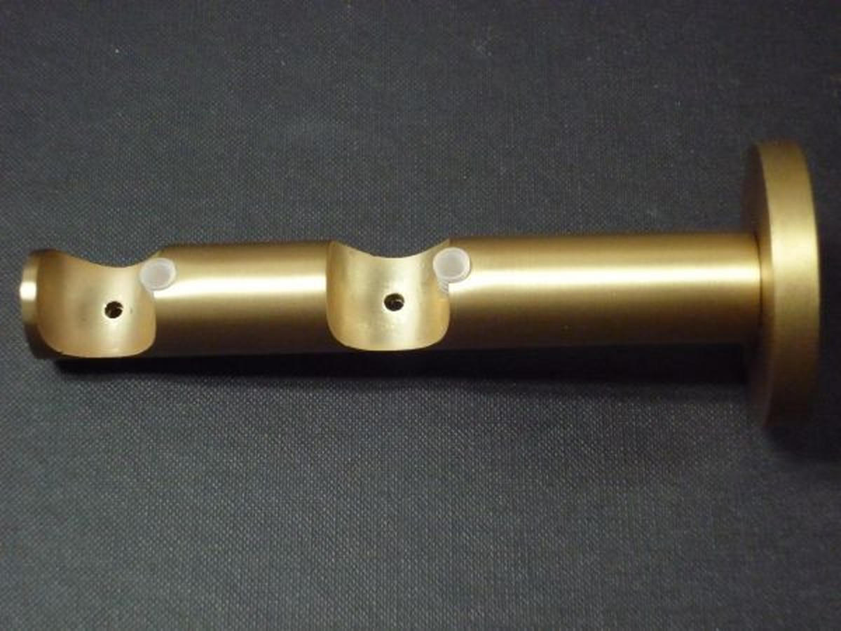 Consolă Dublă Deschisă  - alămiu, Basics, metal (2cm) - Homeware