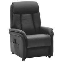 FERNSEHSESSEL in Schwarz  - Schwarz, Konventionell, Leder/Kunststoff (74/107/84cm) - Valdera