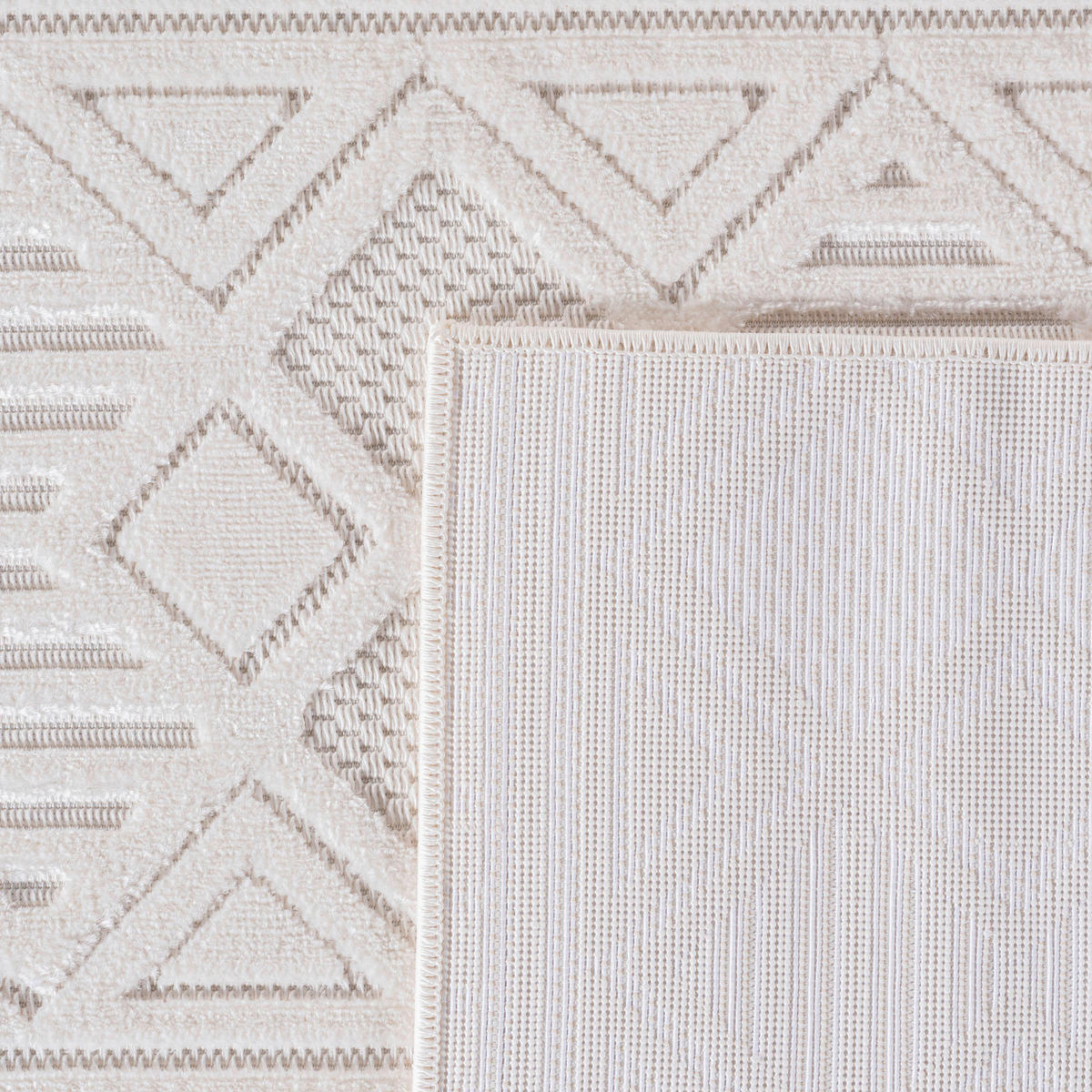 FLACHWEBETEPPICH 120/170 cm Doha Creme  - Creme, Basics, Textil (120/170cm)