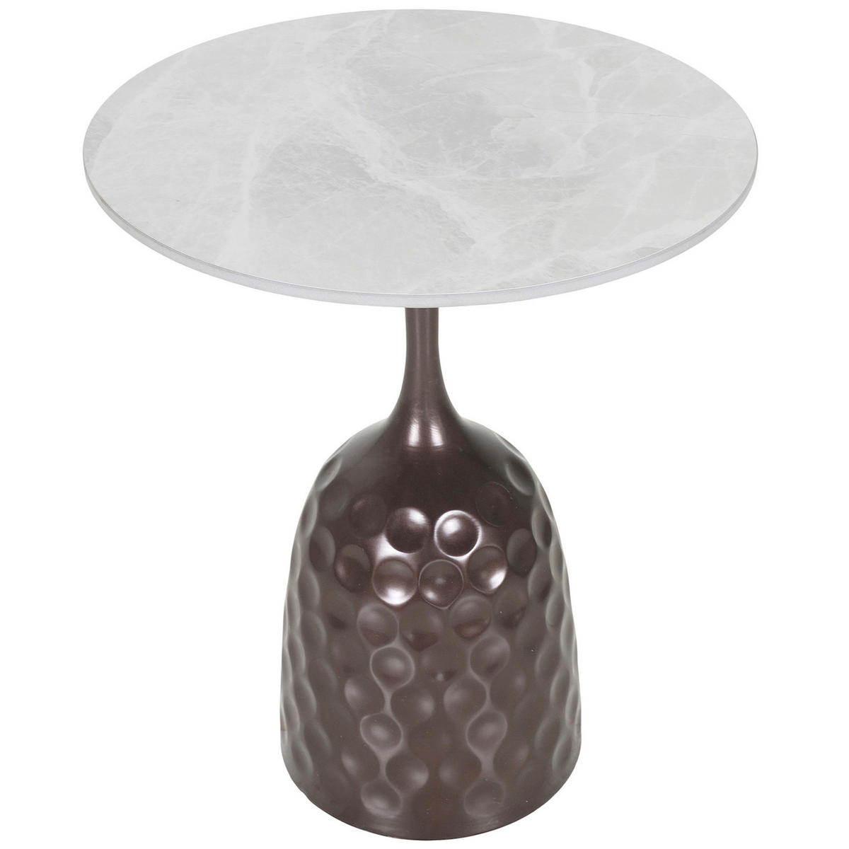 SOFFBORD i sten 50/54 cm  - grå/mörkbrun, Design, metall/sten (50/54cm) - Belluti