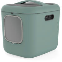 KATZENTOILETTE - Salbeigrün, Basics, Kunststoff (49,9/57,6/61,4cm) - Rotho