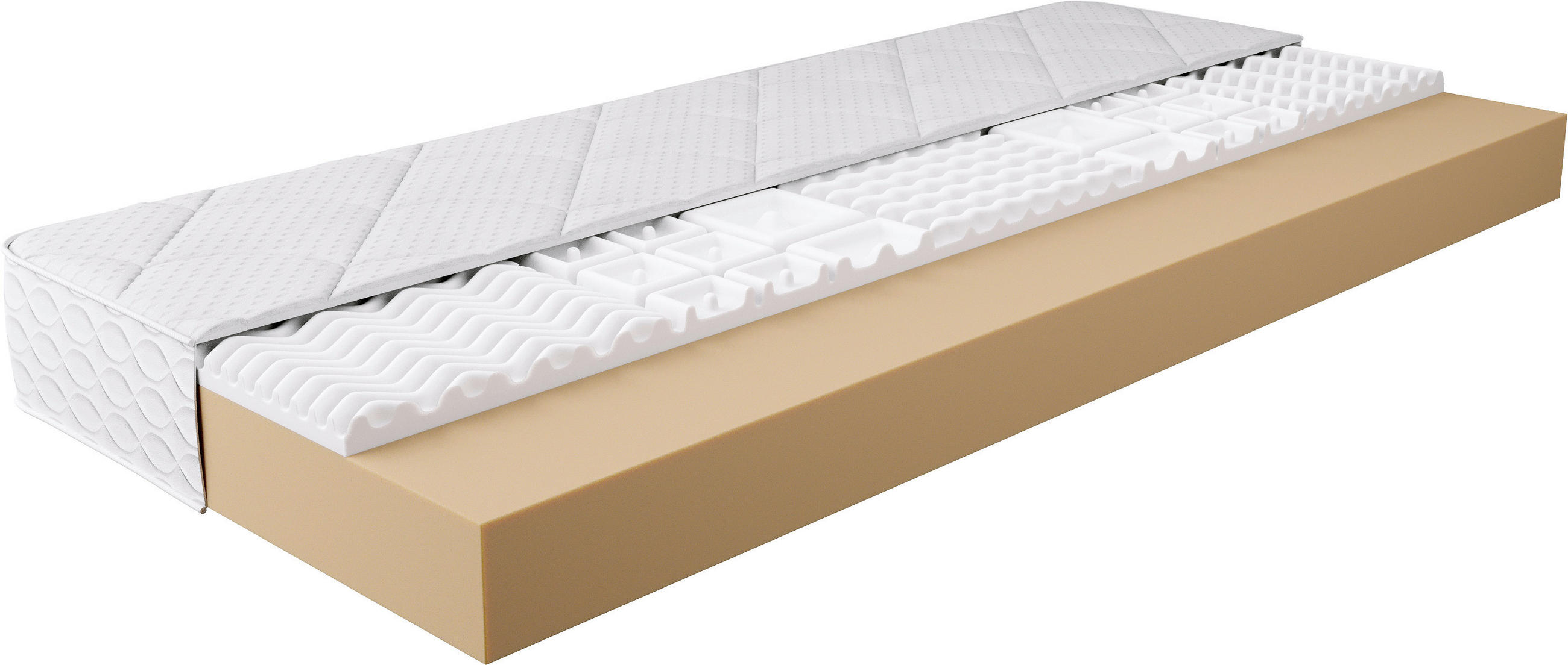 HIDEGHAB MATRAC - fehér, Basics, textil (160/200cm) - Cardo