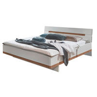 PAT FUTON 160/200 cm  alb, stejar Artisan  - alb/stejar Artisan, Konventionell, material pe bază de lemn (160/200cm) - Carryhome