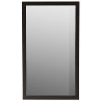 STENSKO OGLEDALO, 27/47/1,9 cm steklo  - črna, Design, steklo/leseni material (27/47/1,9cm) - Carryhome