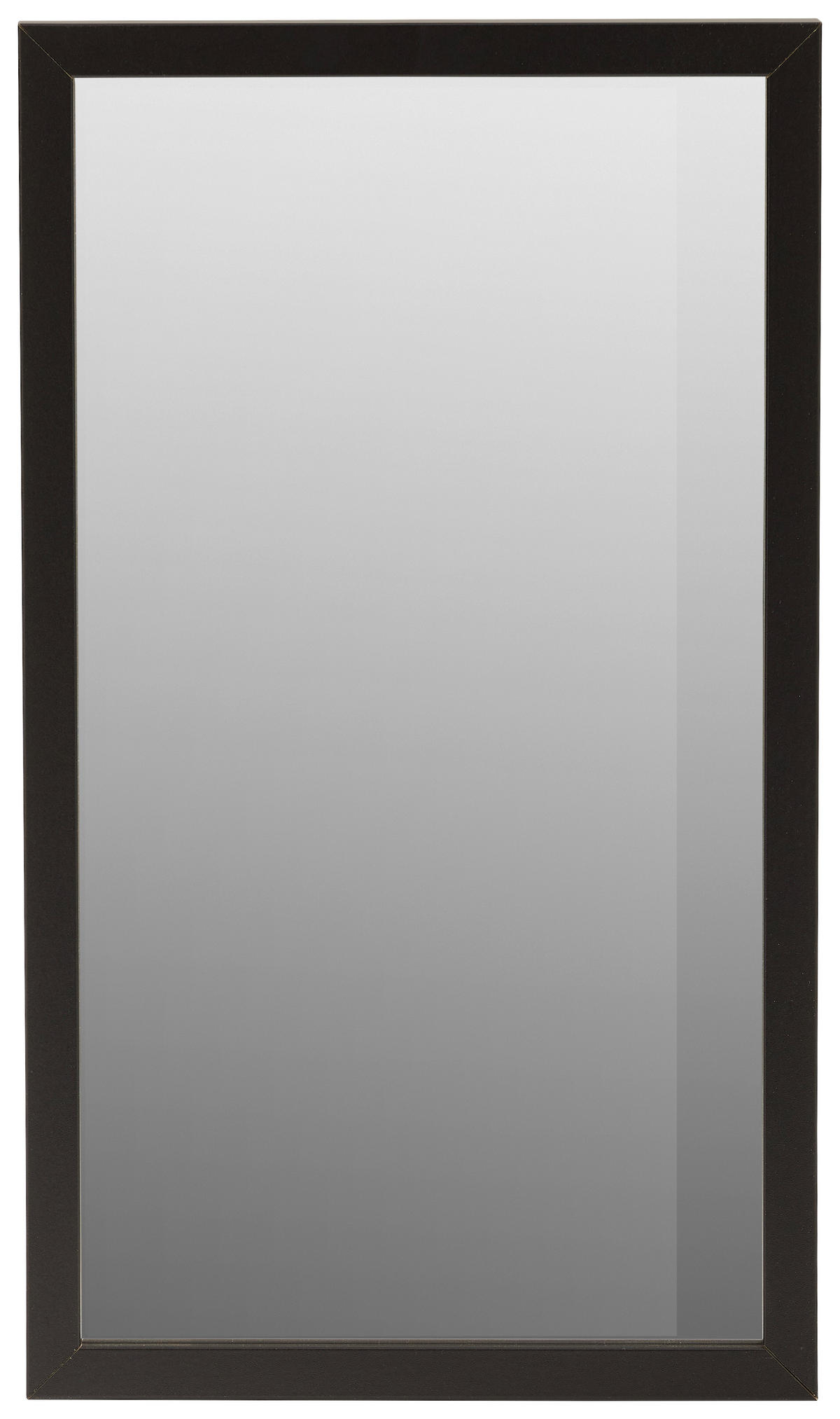 STENSKO OGLEDALO, 27/47/1,9 cm steklo  - črna, Design, steklo/leseni material (27/47/1,9cm) - Carryhome
