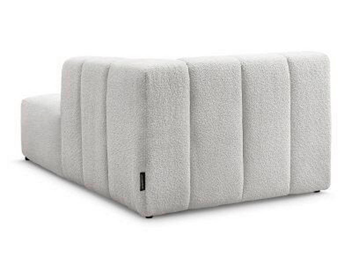 SOFAELEMENT ANNECY Bouclé Hellgrau  - Hellgrau/Schwarz, MODERN, Kunststoff/Textil (120/72/170cm)