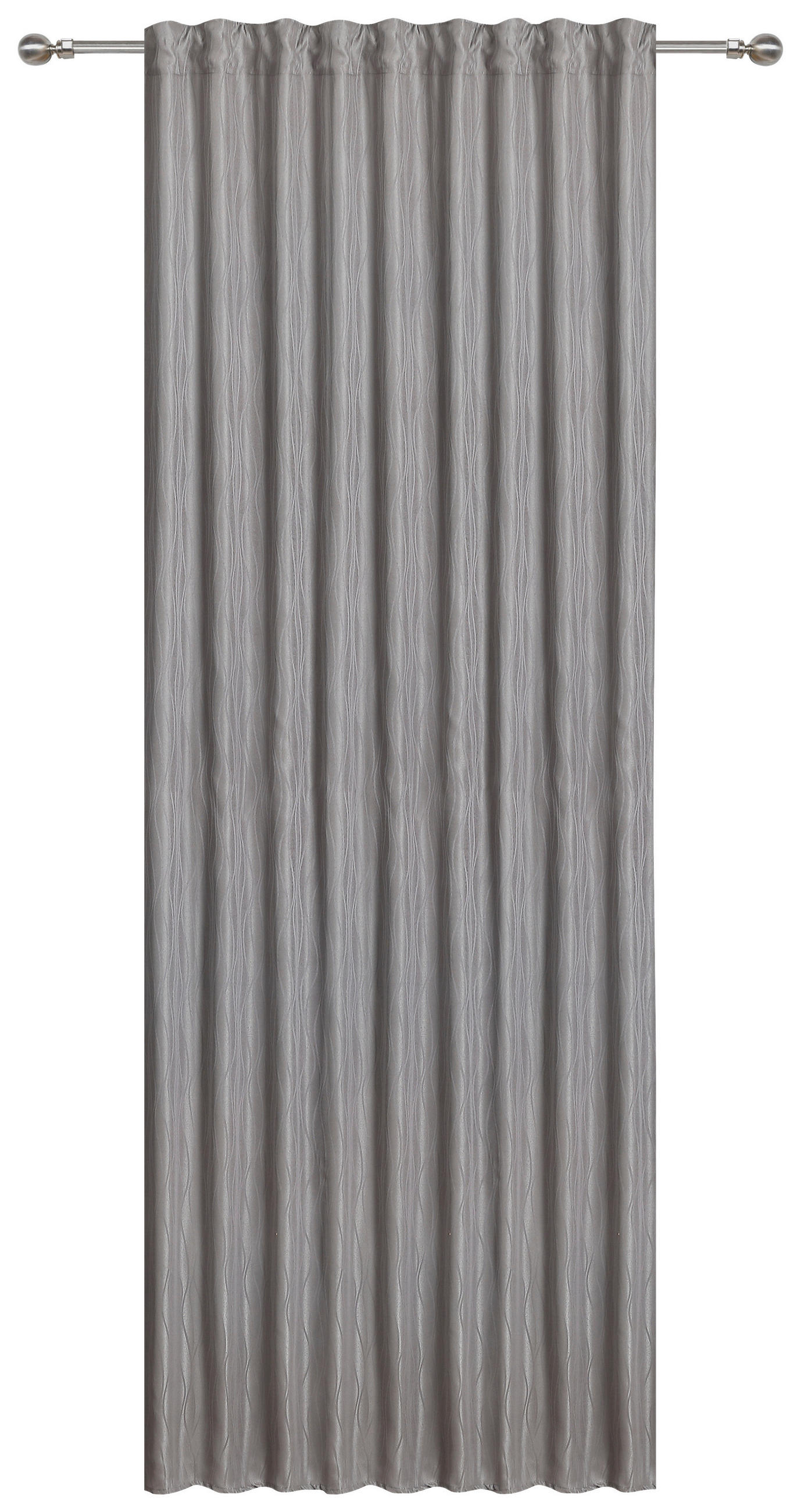Vorhang Mit Band Vroni 140x245 Cm Silberfarben