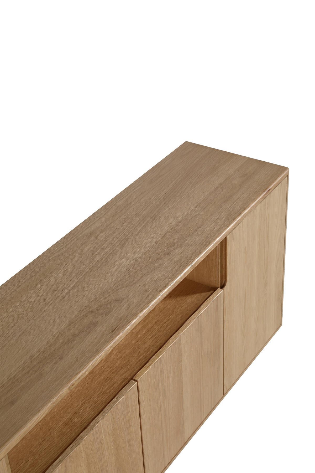 LOWBOARD  in 200/45/40 cm  - Naturfarben/Nickelfarben, Design, Holz/Holzwerkstoff (200/45/40cm) - Livetastic