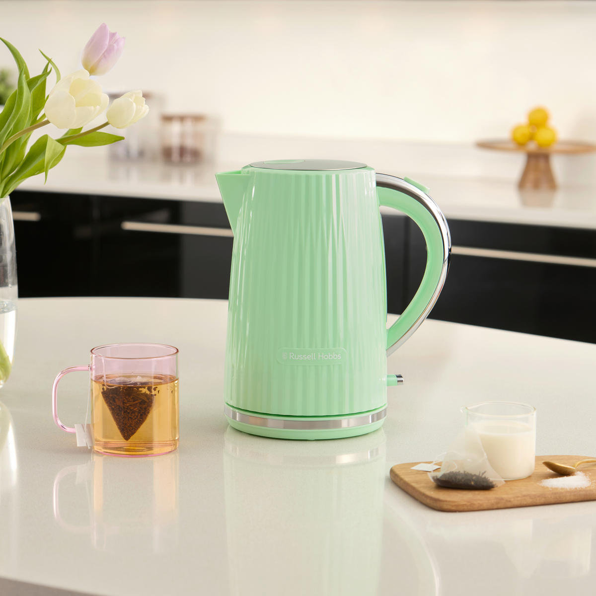 WASSERKOCHER Wasserkocher 1,7 L  - Minttürkis, Basics, Kunststoff (16/25/22,5cm) - Russell Hobbs