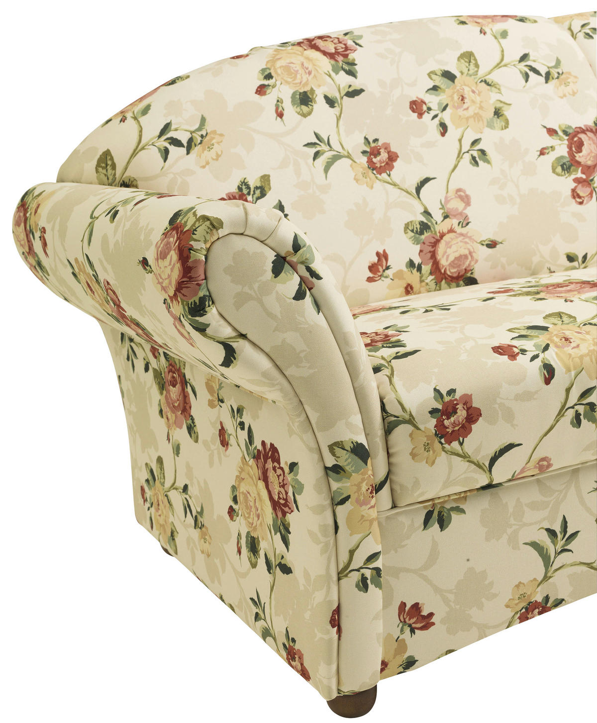 2-SITZER-SOFA in Flachgewebe Gelb, Rot, Beige  - Gelb/Beige, Design, Holz/Textil (151/85/81cm) - Max Winzer