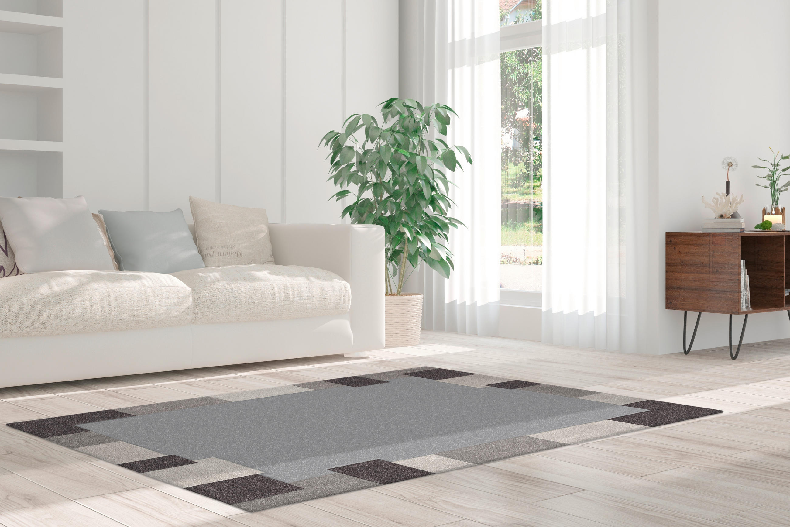WEBTEPPICH 70/140 cm Taupe, Grau  - Taupe/Grau, Basics, Textil (70/140cm) - Novel