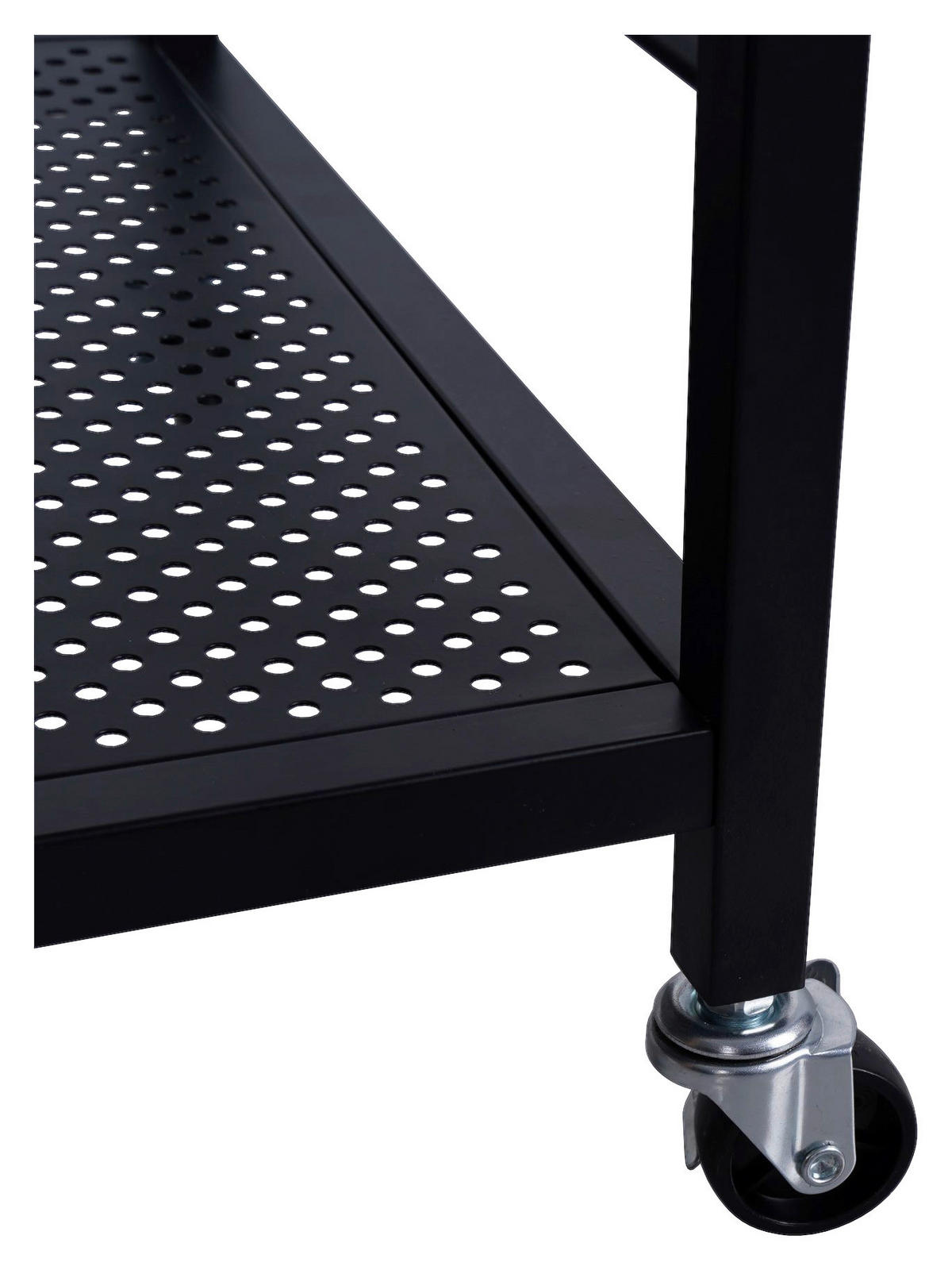 SERVIERWAGEN Naturfarben, Schwarz  - Schwarz/Naturfarben, Trend, Holzwerkstoff/Kunststoff (86/40/86cm) - Xora