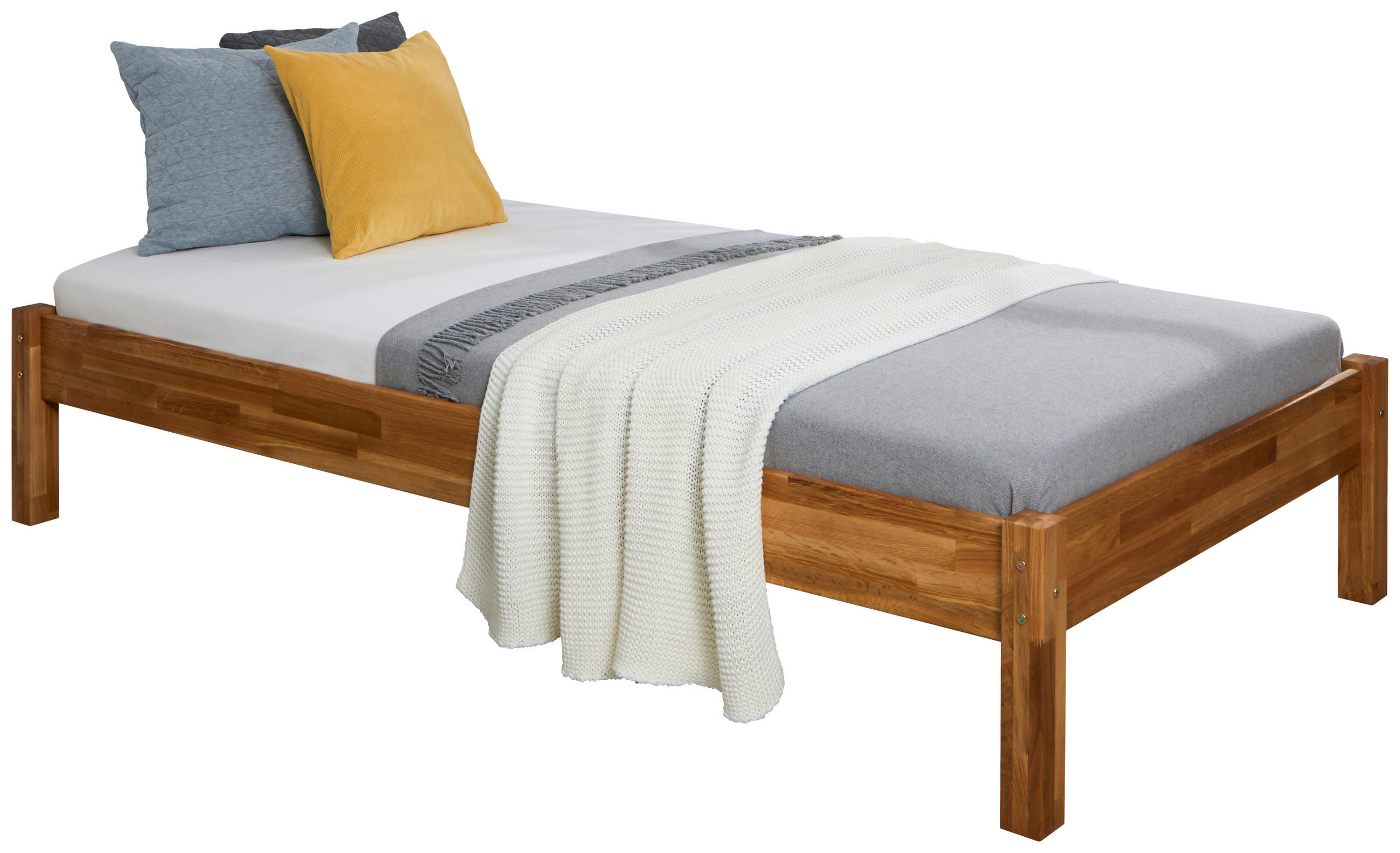 BETT 100/200 cm  in Naturfarben  - Naturfarben, MODERN, Holz (100/200cm) - MID.YOU
