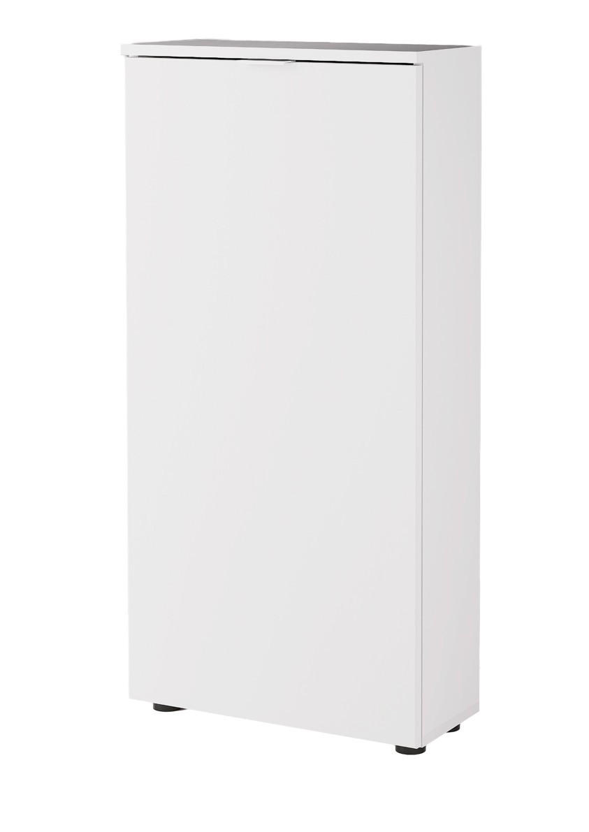 SCHUHSCHRANK  in 50/103/22 cm  - Schwarz/Weiß, Design, Holzwerkstoff/Metall (50/103/22cm) - Livetastic