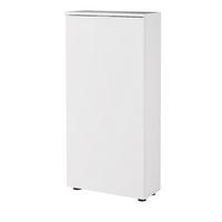 SCHUHSCHRANK  in 50/103/22 cm  - Schwarz/Weiß, Design, Holzwerkstoff/Metall (50/103/22cm) - Livetastic