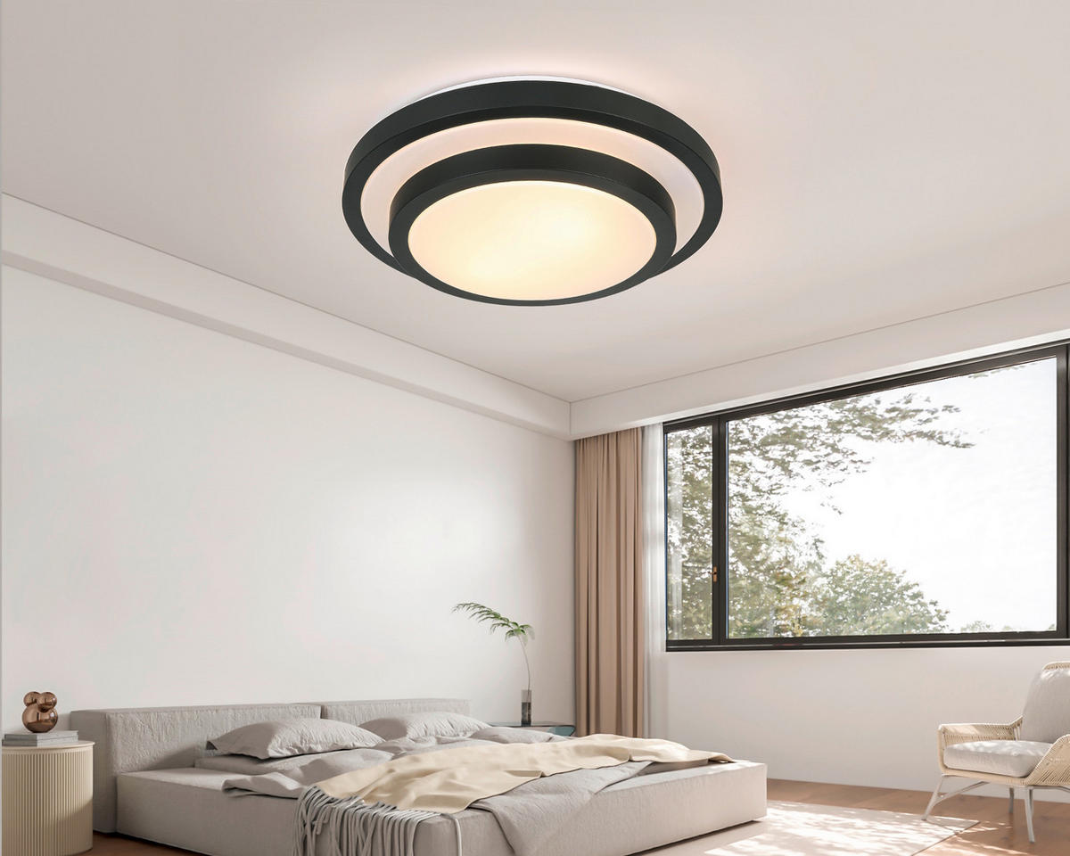 PLAFONJERA  - bela/crna, Osnovno, metal/plastika (39/9cm) - Boxxx