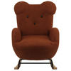 KINDER-SCHAUKELSTUHL  - Braun, Basics, Holz/Textil (59/70/62cm) - Livetastic