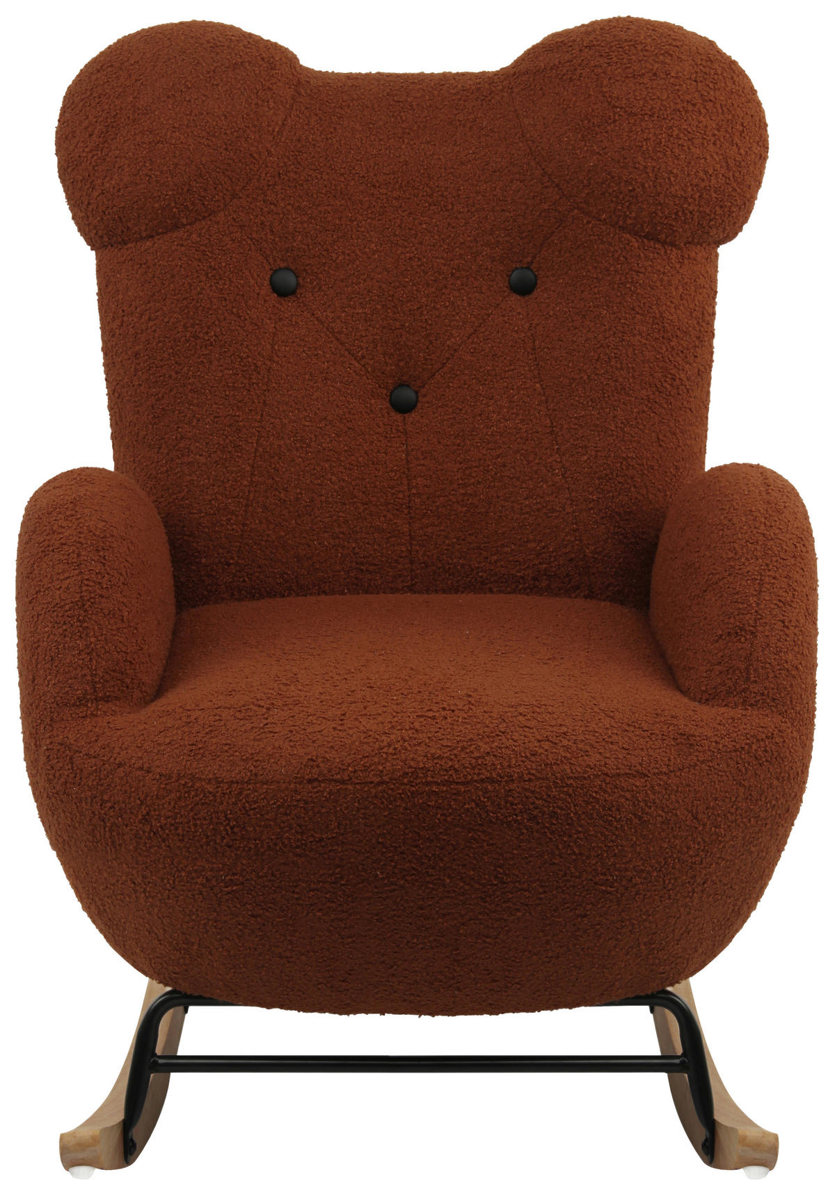 KINDER-SCHAUKELSTUHL - Braun, Basics, Holz/Textil (59/70/62cm) - Livetastic