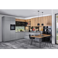 EINBAUKÜCHE   - Grau, Design, Holzwerkstoff - EWE