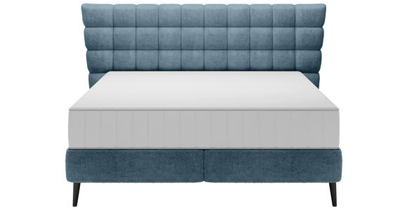 BOXSPRINGBETT 180/200 cm in Petrol - Petrol/Schwarz, Design, Holz/Holzwerkstoff (180/200cm) - Esposa