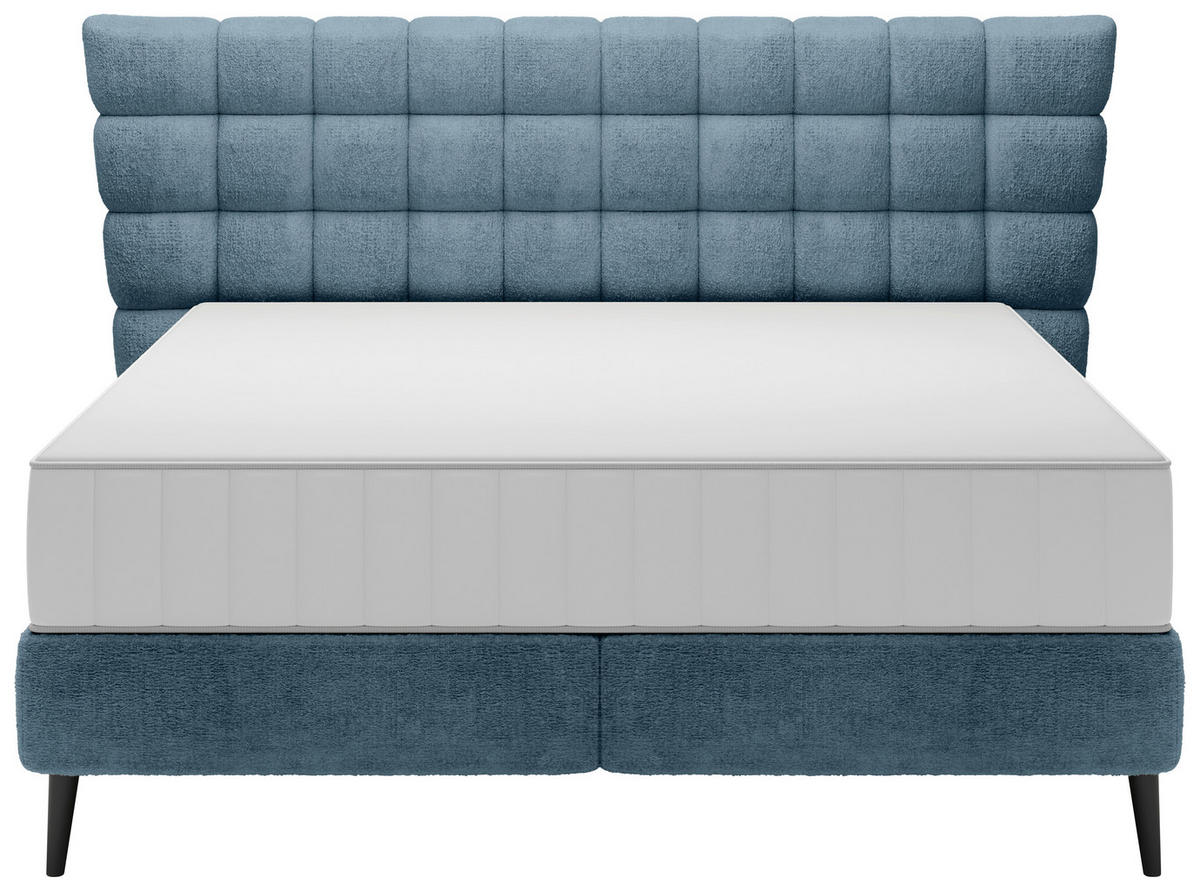 BOXSPRINGBETT 180/200 cm  in Petrol  - Petrol/Schwarz, Design, Holz/Holzwerkstoff (180/200cm) - Esposa