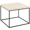 COUCHTISCH in Holzwerkstoff 60/60/45 cm  - Beige/Schwarz, Design, Holzwerkstoff/Metall (60/60/45cm) - Livetastic