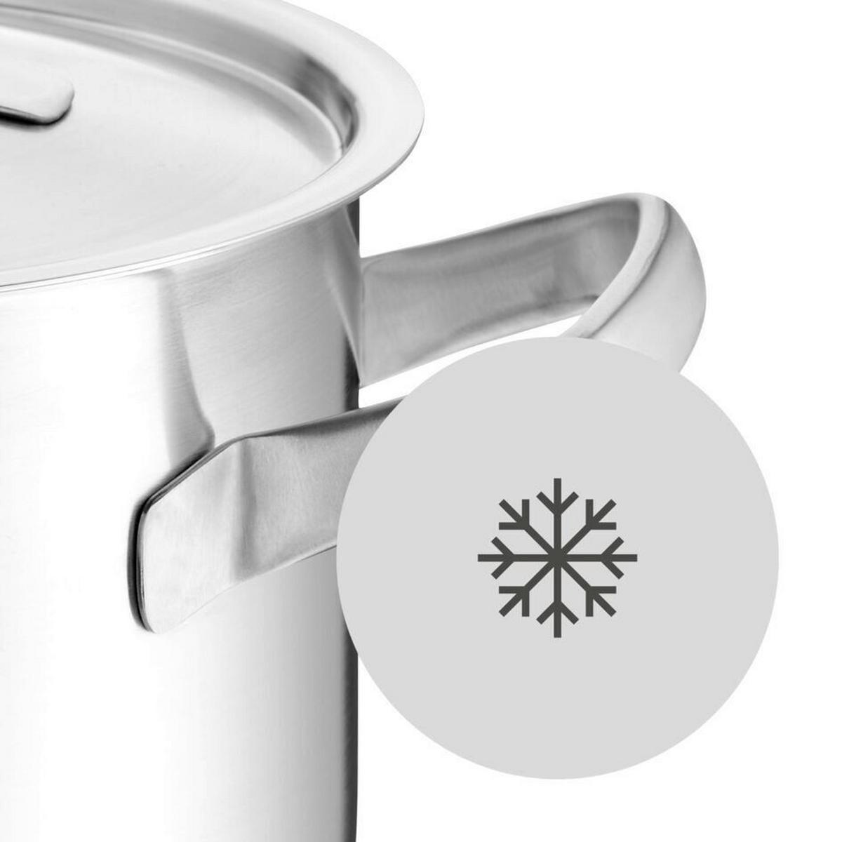 KOCHTOPFSET WMF Compact Cuisine 4-teilig  - Edelstahlfarben, Basics, Metall (50,6/29,4/23,7cm) - WMF