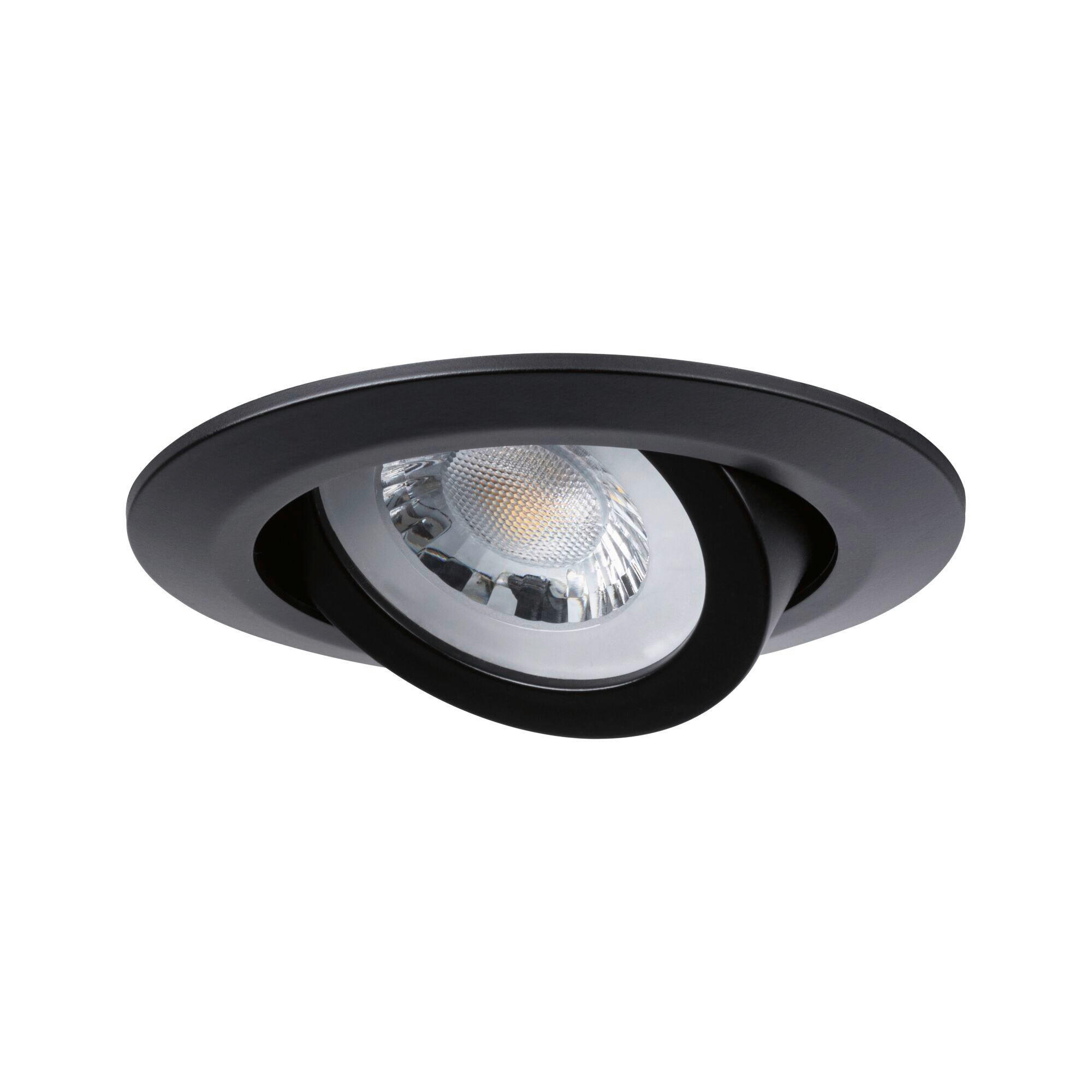 DECKENSTRAHLER 8,2 cm  - Schwarz, Basics, Kunststoff (8,2cm) - Paulmann