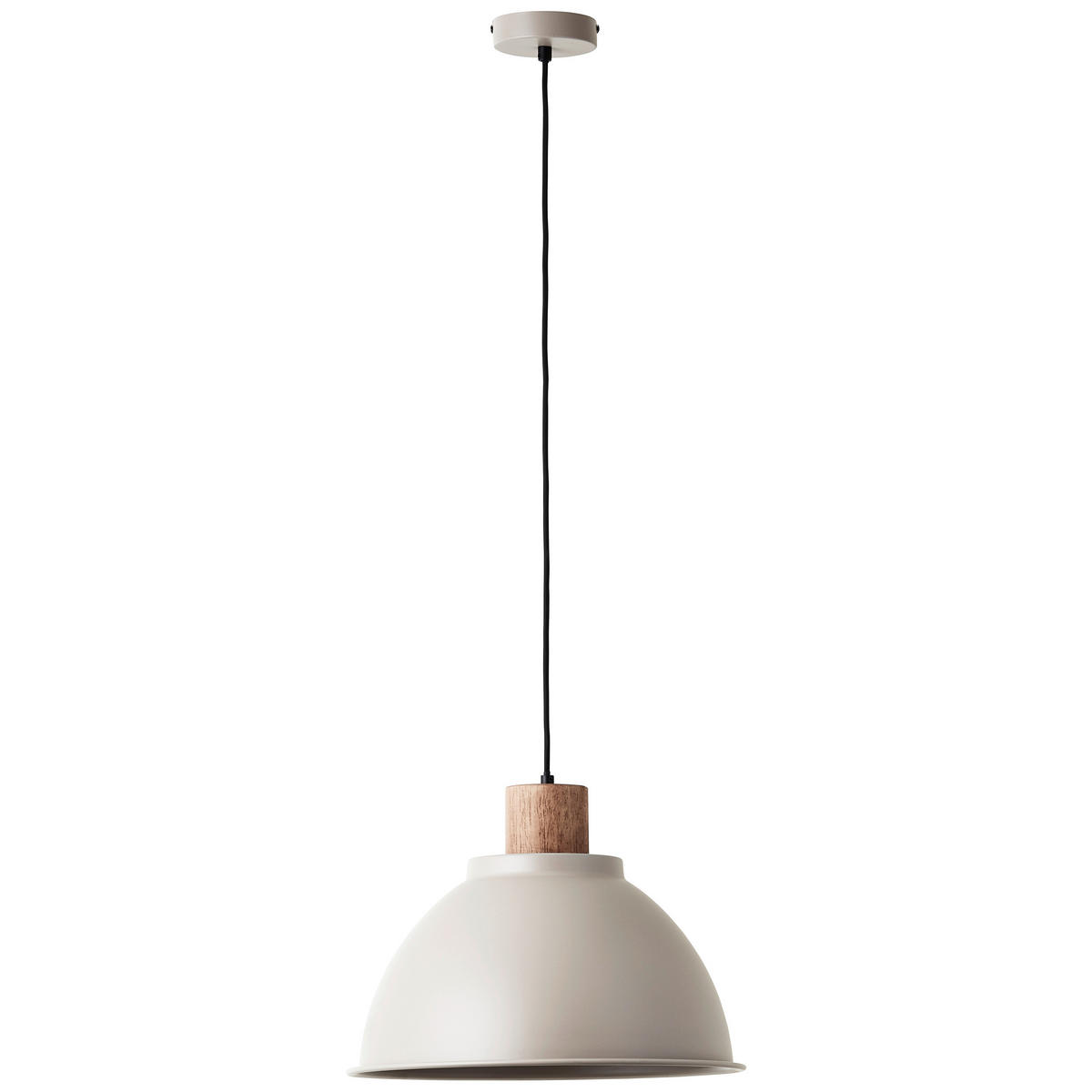 HÄNGELEUCHTE 38/120 cm    - Taupe, Basics, Holz/Metall (38/120cm) - Brilliant