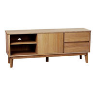 TV-MÖBEL i faner ek ekfärgad  - ekfärgad, Design, trä (152/60/42cm) - Rowico