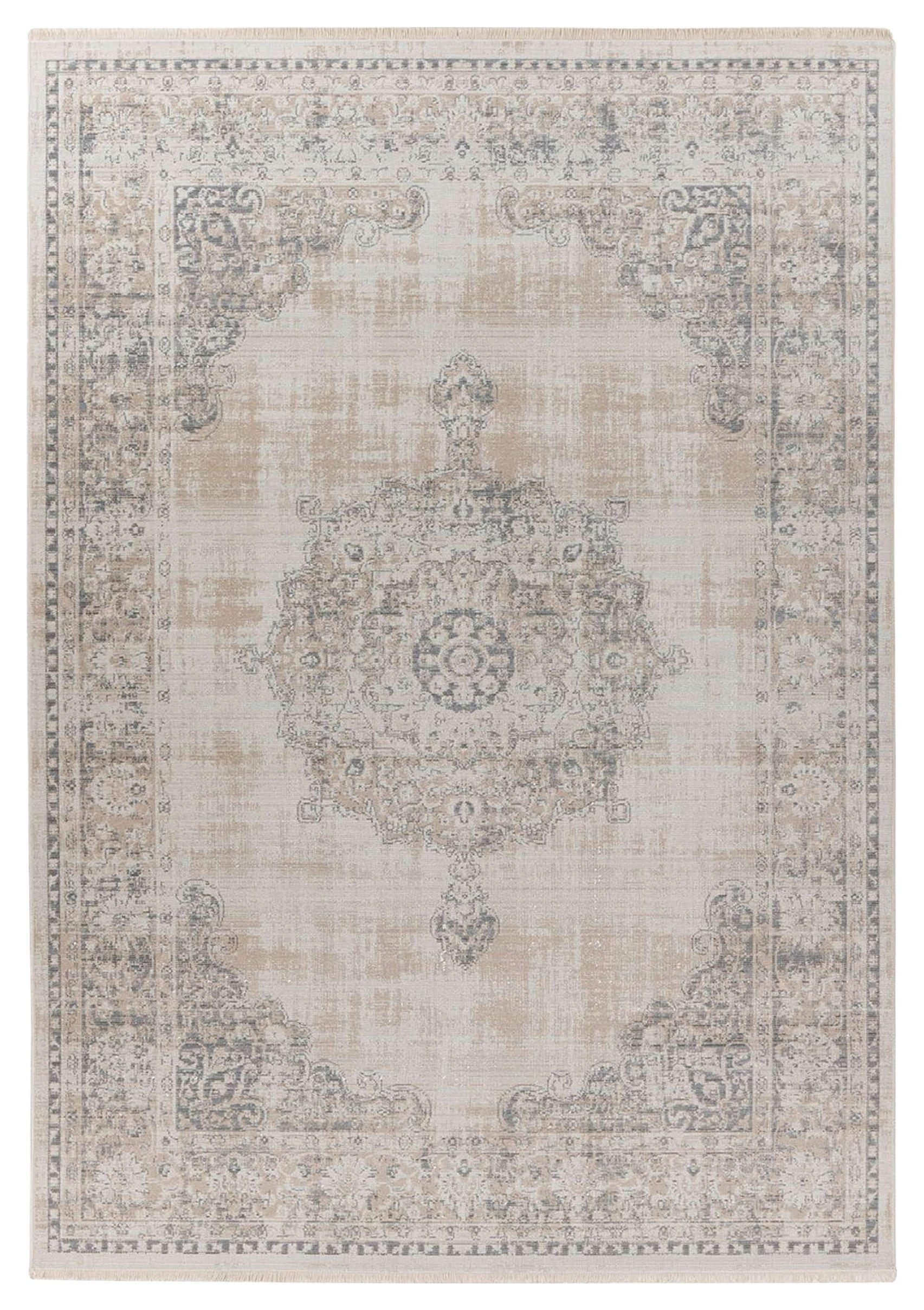 VINTAGE-TEPPICH 120/170 cm Dilan 100  - Grau, KONVENTIONELL, Textil (120/170cm)