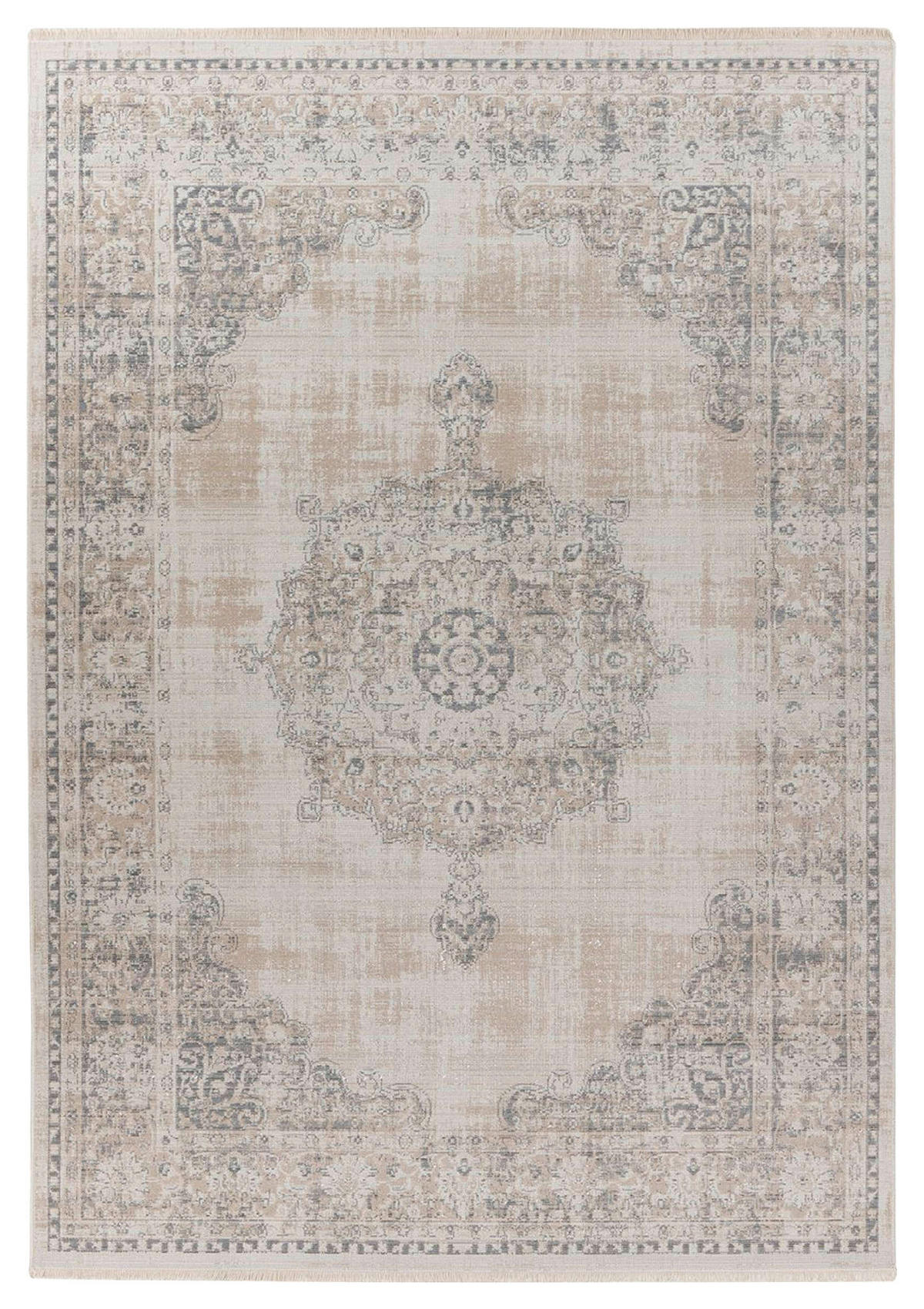 VINTAGE KOBEREC, 160/230 cm, šedá - šedá, Konvenční, textil (160/230cm)