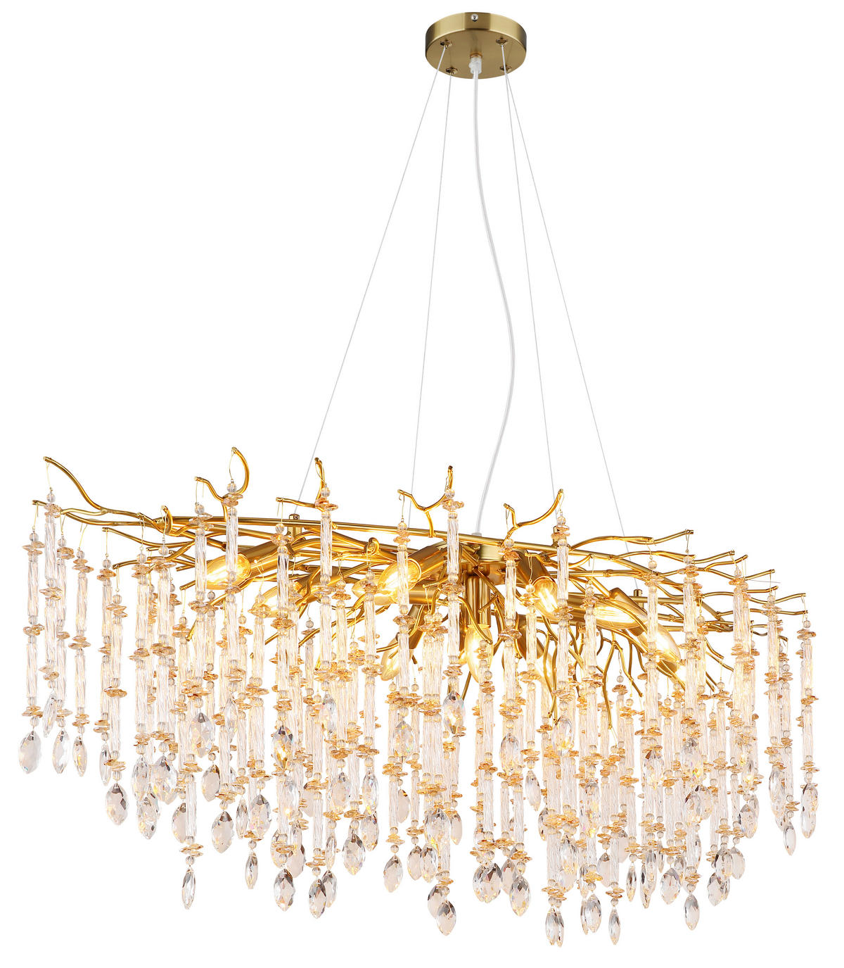 HÄNGELEUCHTE 120/50/120 cm  - Klar/Transparent, KONVENTIONELL, Glas/Kunststoff (120/50/120cm) - Globo