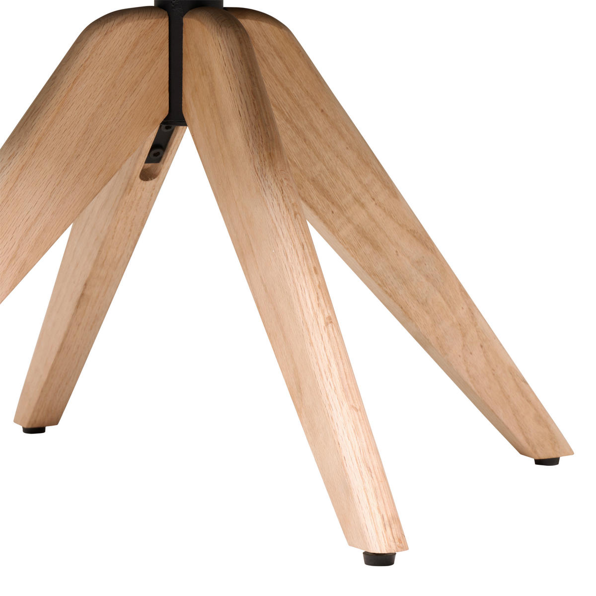 ARMLEHNSTUHL  Sitzfläche 360° drehbar Chenille  - Khaki/Eichefarben, Basics, Holz/Textil (64/85/62cm) - Livetastic