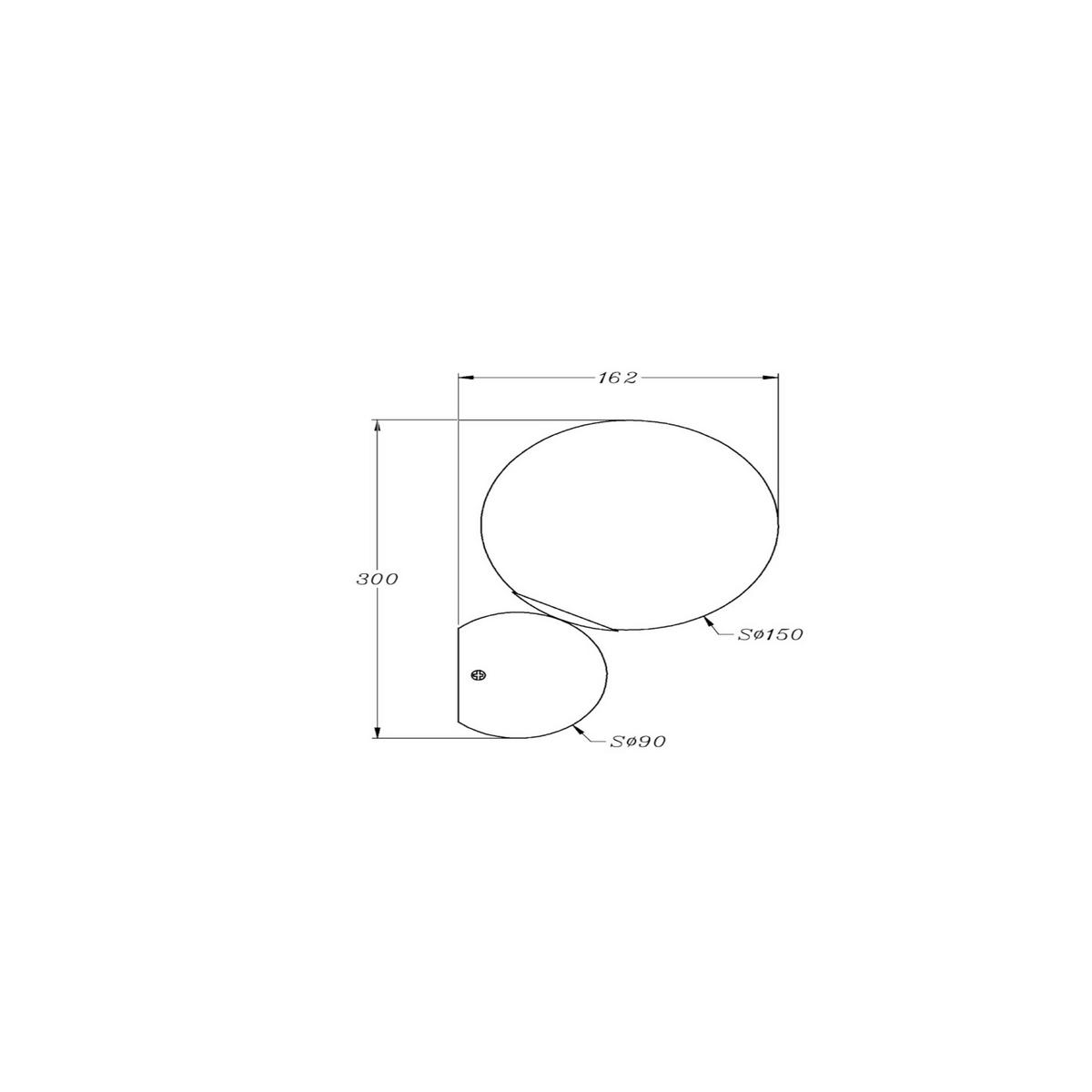 WANDLEUCHTE - Weiss/Goldfarben, Basics, Glas/Metall (15/30/16,2cm) - MAYTONI