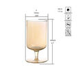 WASSERGLAS 340 ml  - Gelb, Trend, Glas (7,2/14,5cm) - Novel