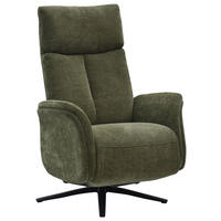 RELAXSESSEL Webstoff    - Schwarz/Grün, Design, Holz/Textil (75/109/84/148/84cm) - Livetastic