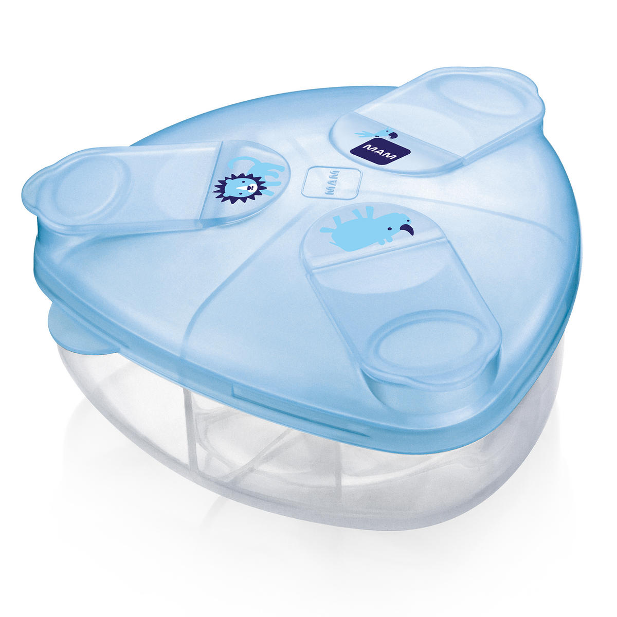 MILCHPULVERBOX  - Blau/Rosa, Basics, Kunststoff (14,4/13,4/5,6cm) - MAM