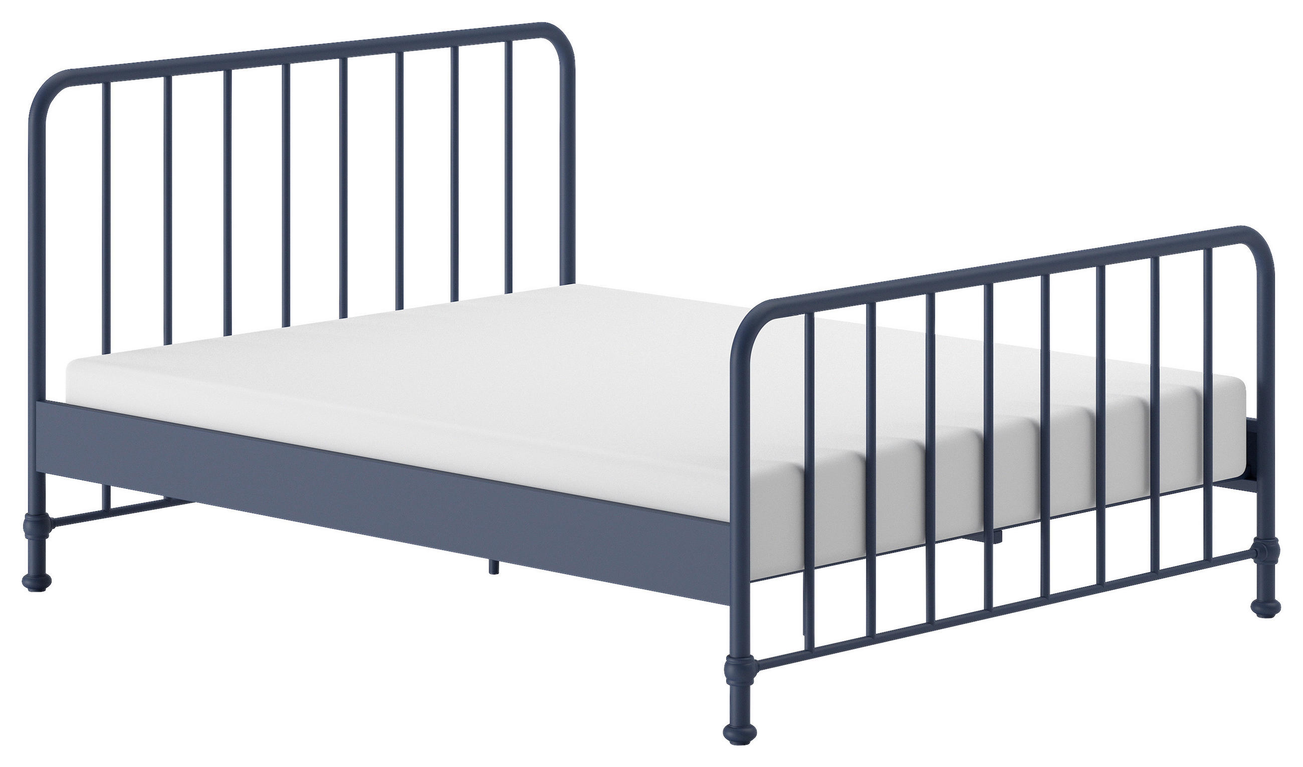 KINDER-/JUNIORBETT - Blau, ROMANTIK / LANDHAUS, Holz/Metall (160/200cm) - MID.YOU