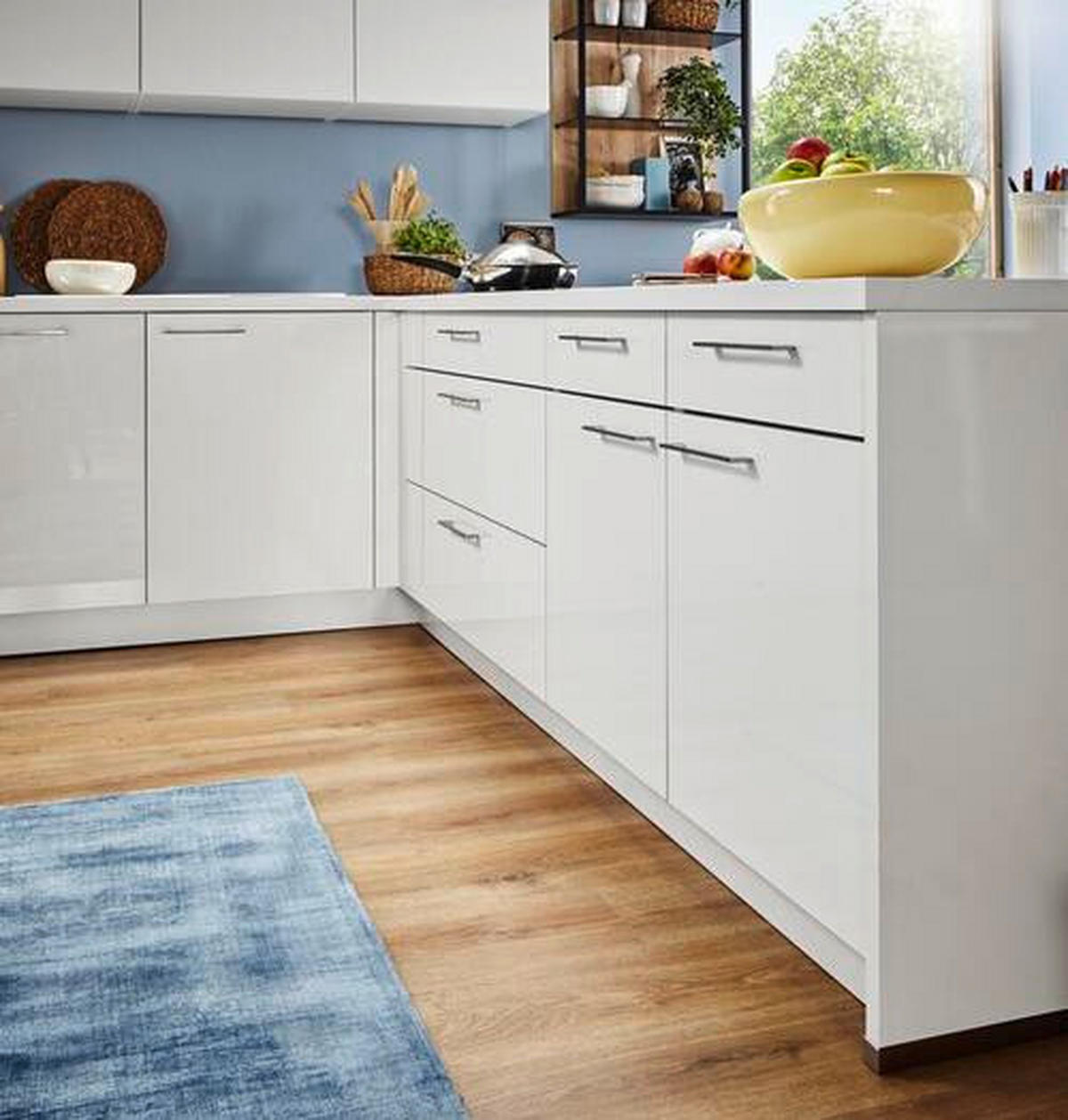 EINBAUKÜCHE   - Weiß, Design, Holzwerkstoff - Dieter Knoll